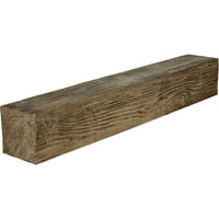 Ekena Millwork 6 H 10 d 84 W s pijeskom na drveni kamin Mantel, prirodni pepeo