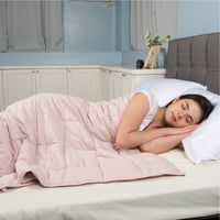 Terapija spavanja s ponderiranim pokrivačem i poklopcem, 15 lbs, 80, rumenilo