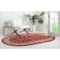 Jedinstveni tkalački stan 5 '1 8 ' ovalni tradicionalni cvjetni tepih, idealan za blagovaonicu, spavaću sobu, dječju sobu, igraonicu
