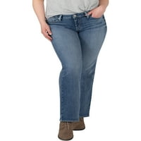 Silver Jeans Co. Ženske plus veličine suki srednjeg rite bootcut traperice