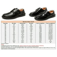 Dječje kožne cipele; uniforme; školske Oksfordice; udobne mokasine; večernje Ležerne vjenčane ravne cipele; Crna 10,5 inča