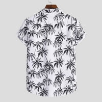 Muške košulje u muškom etničkom stilu kratkih rukava ležerna havajska majica s printom bluza majica majica za muškarce