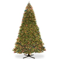 Tvrtka about prethodno je zapalila umjetno divovsko božićno drvce Osjećajte se stvarno, zeleno, Douglas smreka, dvobojna LED svjetla,