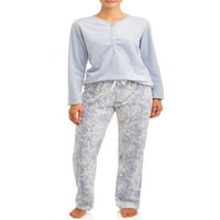 Ugodni kutni ženski set pidžama Micro Fleece, 2-komad
