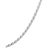 Ogrlica za konop od srebra od srebra, 30