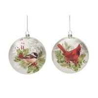 Moderni kućni dnevni boravak od bijelih i crvenih božićnih svilenih ukrasa od ptičjeg diska 5,5