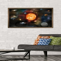 Zidni plakat Sunčevog sustava u orbiti, 22.375 34