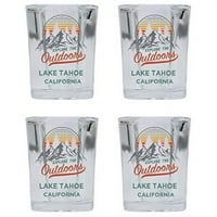 Jezero Tahoe, Kalifornija, istražite prirodu, trg suvenira, čaša za piće, 4 pakiranja