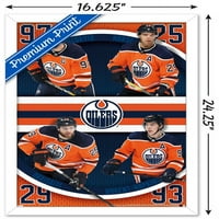 Zidni poster tima Edmonton Oilers, 14.725 22.375