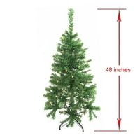 Višebojno LED božićno drvce od zelenog bora, 4'
