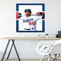 Zidni poster Los Angeles Dodgers - Mookie Betts s gumbima, 22.375 34