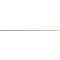 Ogrlica od lanca od ružičastog zlata od 14 karata s kardanskim kabelom -. G