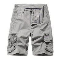 + muške teretne kratke hlače, muške Ležerne obične hlače s džepovima na otvorenom, radne teretne hlače za plažu, teretne kratke hlače