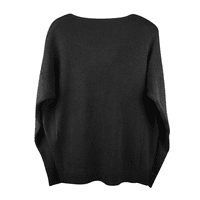 Džemperi za žene, široki džemper s izrezom u obliku inča, udoban, dugih rukava, lagan, ležeran