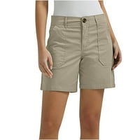 Ženske sportske kratke hlače modne ženske obične casual kratke hlače s visokim strukom i džepovima kratke hlače ljetne kratke hlače