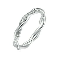 Ženski prstenovi cirkonijev križni prsten, Ženski prstenovi s dijamantima, modni ženski prsten, modni prstenovi za žene