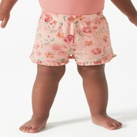 Moderni trenuci Gerber djevojčice kratke hlače, 2-pack, veličine 0 3m-24m