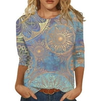 Ženske majice i bluze lagane ženske majice s okruglim vratom Plus size grafičke majice Plus Size za žene poslovne casual opremljene