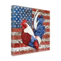 Jean Plout 'Rooster A' Canvas Art