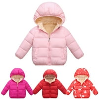 Zimski kaputi za dječake i djevojčice od 2 do 6 godina, lagana donja jakna s kapuljačom, gornja odjeća