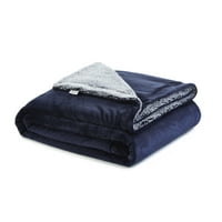 Flanel reverzibilna vunena deka od vune od Šerpe-super mekana, 90 90
