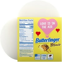 Butterfinger Minis, Chocolate-Y Clofest-Y barovi od kikirikija, pojedinačno zamotani, savršena poklon kutija za Valentinovo, oz