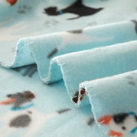 Osnove Ugodno runo bacanje pokrivača, 50 60 , plavi psi
