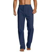 Muške hlače Casual trening jogging jednobojne hlače kratke duge ravne hlače s kratkim džepom na vezici modne hlače ulična odjeća