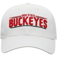 Muški Russell Athletic White Ohio State Buckeyes Grid Podesivi Snapback Hat - OSFA
