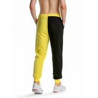 Muške hlače za jogging hlače prozračne odgovarajuće boje sportske hlače s vezicama za noge duge hlače s džepovima za muškarce