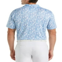 Muška polo majica za golf s linearnim botaničkim printom u donjem redu