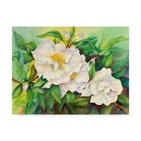 Zaštitni znak likovne umjetnosti 'Camellias' platno umjetnost Joanne Porter