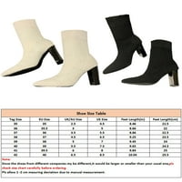 Izbor / ženske modne rastezljive čarape; čizme; svečane čizme na visoku petu; radne Ležerne čizme na blok petu; bež 8