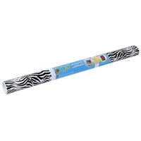 Patka marka deko ljepljivo laminat - crno -bijela zebra, in. Ft