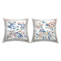 Stupell Industries Rustikalni cvjetni cvjetni uzorak tiskani dizajn jastuka Janet Tava