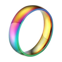 par dijamantni prsten yinguo color sjajnu prsten od nehrđajućeg čelika arca nakit jedne veličine