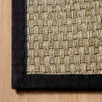 NULOOOM Hesse Checker tkanje prostirke za morsku travu, 9 '12', smeđa
