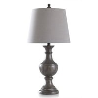 Garrison Grey - Tradicionalna dizajnerska stolna svjetiljka od smole - 13in w 27in ht 13in d - Watts
