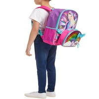 Kvalitetni dječji ruksak za djevojčice od 5 komada s vrećicom za ručak