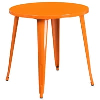 30okrugli narančasti Metalni stol za unutarnju i vanjsku upotrebu