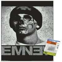 Eminem - plakat lubanje zida s push igle, 14.725 22.375