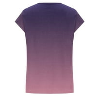 Topovi s kratkim rukavima od čipkastog popluna seksi gornji dio bluze odjevene majice za vježbanje ružičaste majice s kratkim rukavima