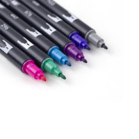 Olovke s dvije četke, umjetničke markere s dva vrha, pakiranje s dva vrha