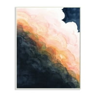 Stupell Industries Storm Cloud Apstraction na Sunset Akvarelu zidne plakete Dizajn Grace Popp, 10 15