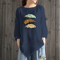 Ženska ljetna moda casual majica okruglog izreza i dugi rukav po cijeloj površini, top, bluza, pulover Hot8sl4869139