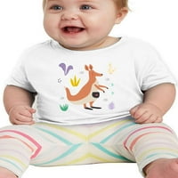 Dječja majica u safari stilu s klokanom doodle-image iz MJ-a, mjeseci