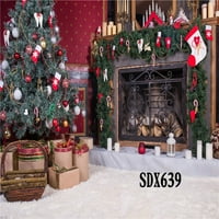 7. 95. božićno drvce i kamin božićne pozadine za fotografiranje studio pozadina rekviziti za fotografiranje u studiju
