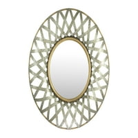 Kreativni koo-op okrugla metalna zidna zrcala sa zlatom i pocinčanom završnom obradom