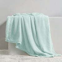Luksuzna flanelska Plišana deka od mikrovlakana topla pahuljasta super mekana jednobojna lagana deka od 250 mm za kauč na razvlačenje