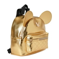 Ženski Mini ruksak s Mikijem mišem u zlatnoj boji